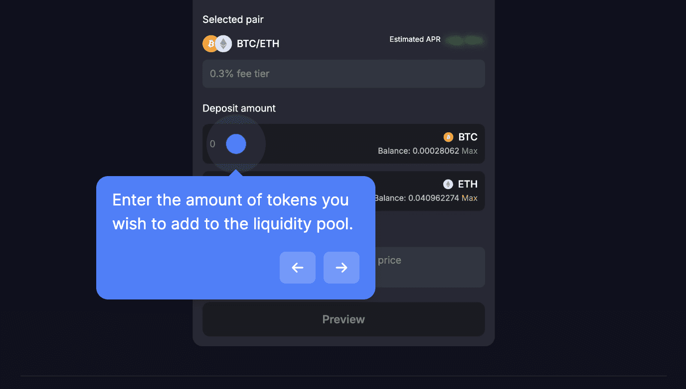 Microchain - How to Add Liquidity Step 6